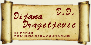 Dijana Drageljević vizit kartica